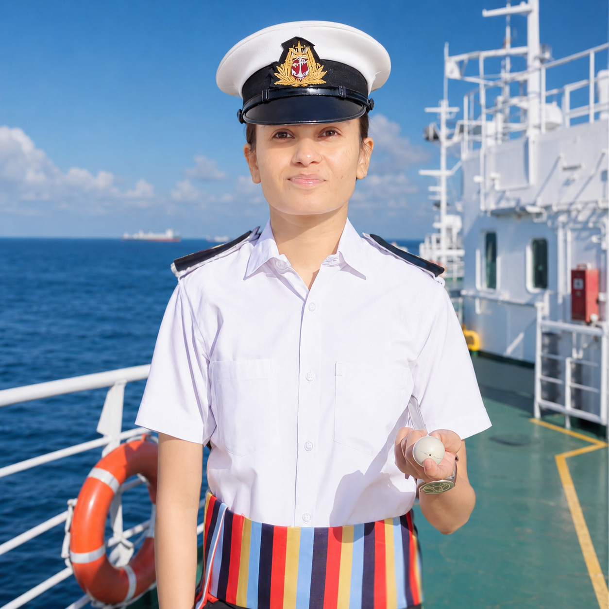 Ms. Heli Solanki - Indian Female Maritime Cadet in Uniform