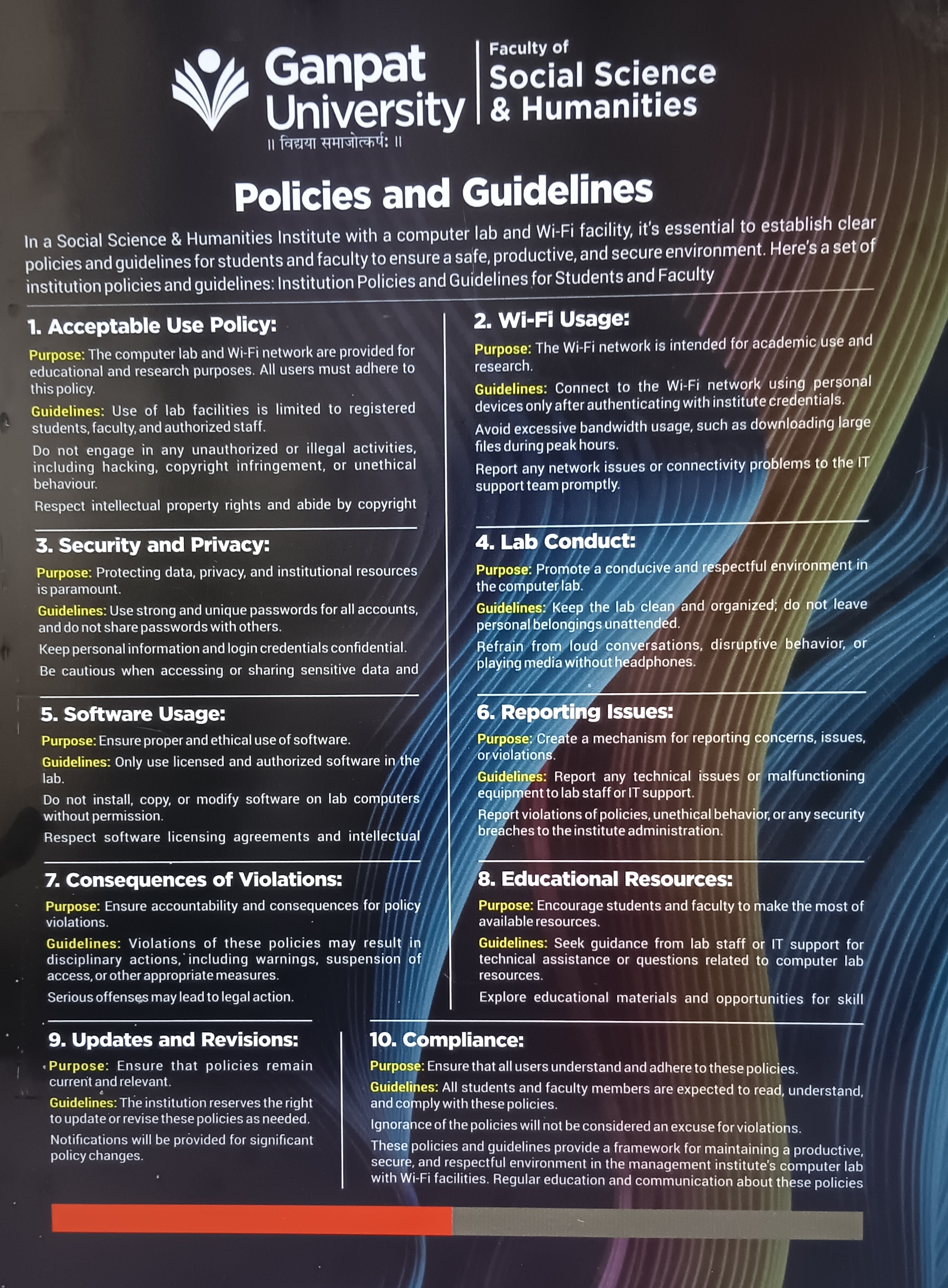 Policies & Guidelines