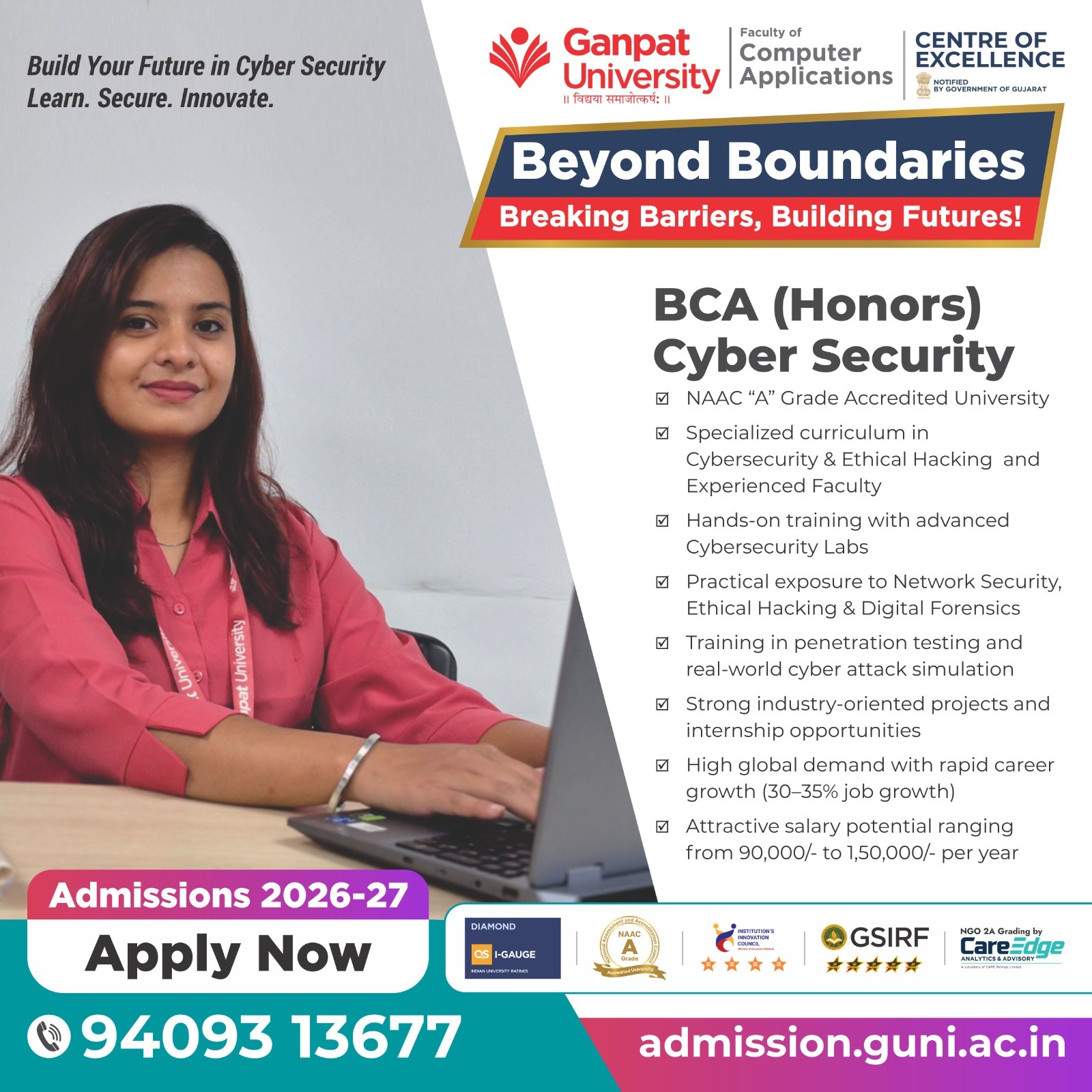 BACHELOR OF COMPUTER APPLICATIONS - HONORS (CYBER SECURITY)