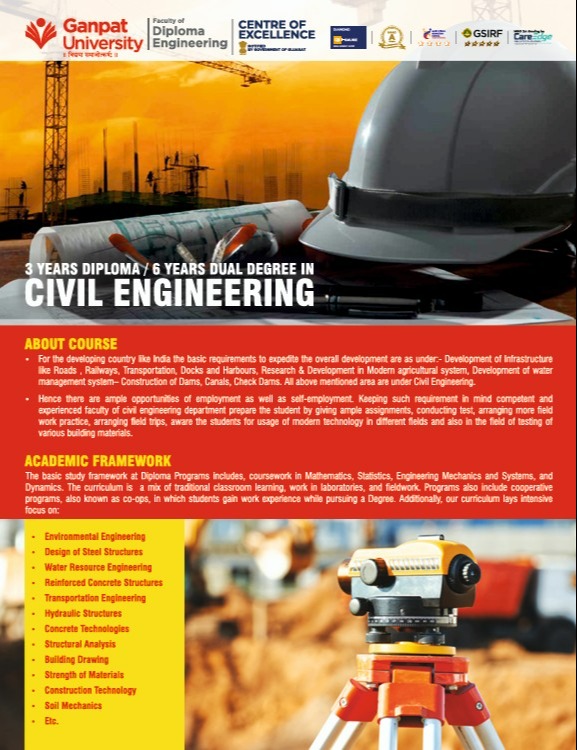 DIPLOMA + DEGREE IN CIVIL ENGINEERING