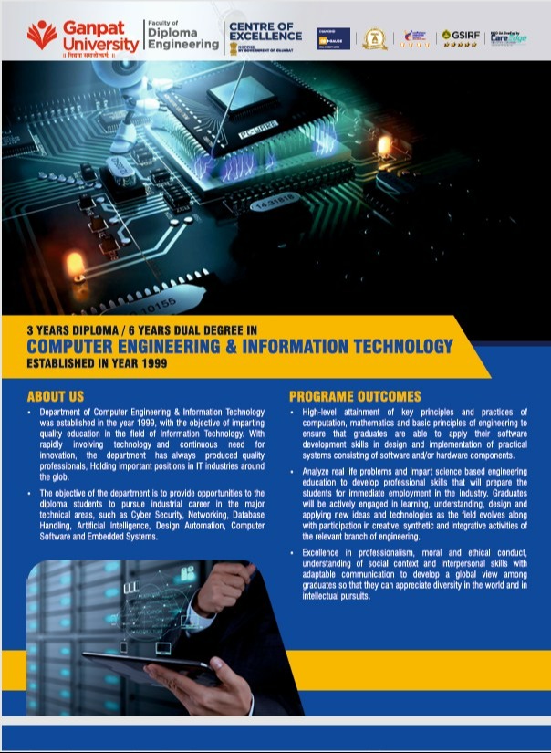 DIPLOMA + DEGREE IN COMPUTER ENGINEERING