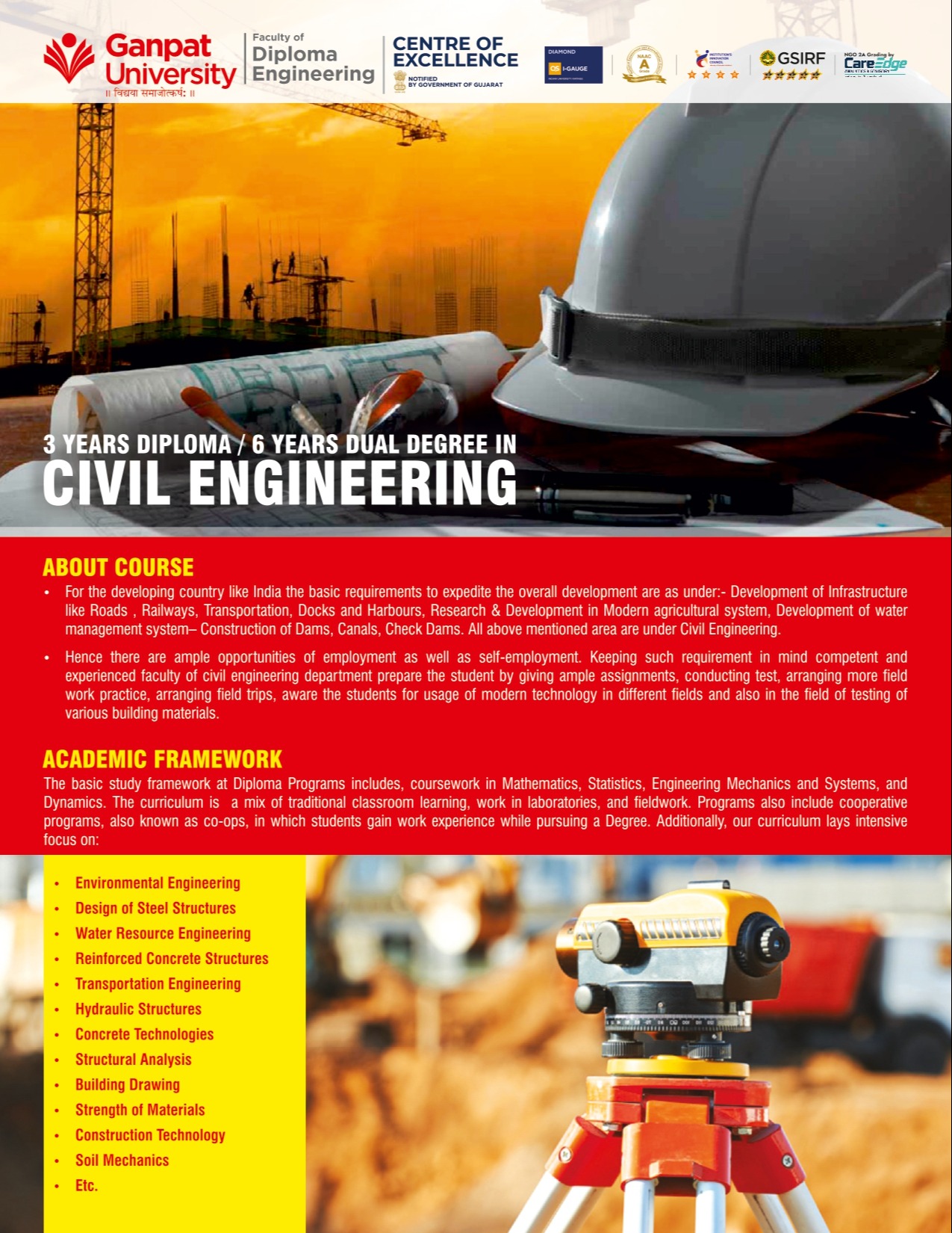DIPLOMA IN CIVIL ENGINEERING