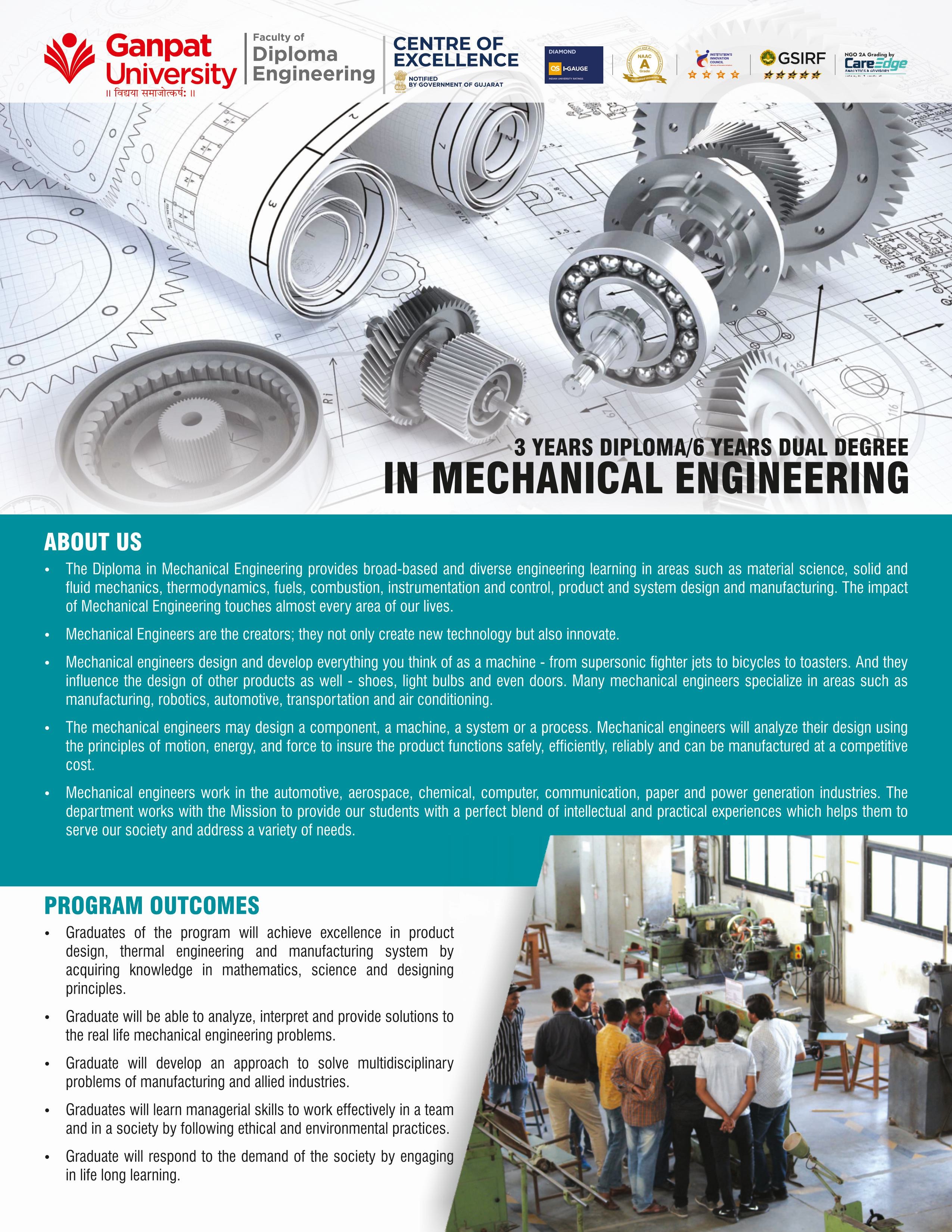 DIPLOMA IN MECHANICAL ENGINEERING